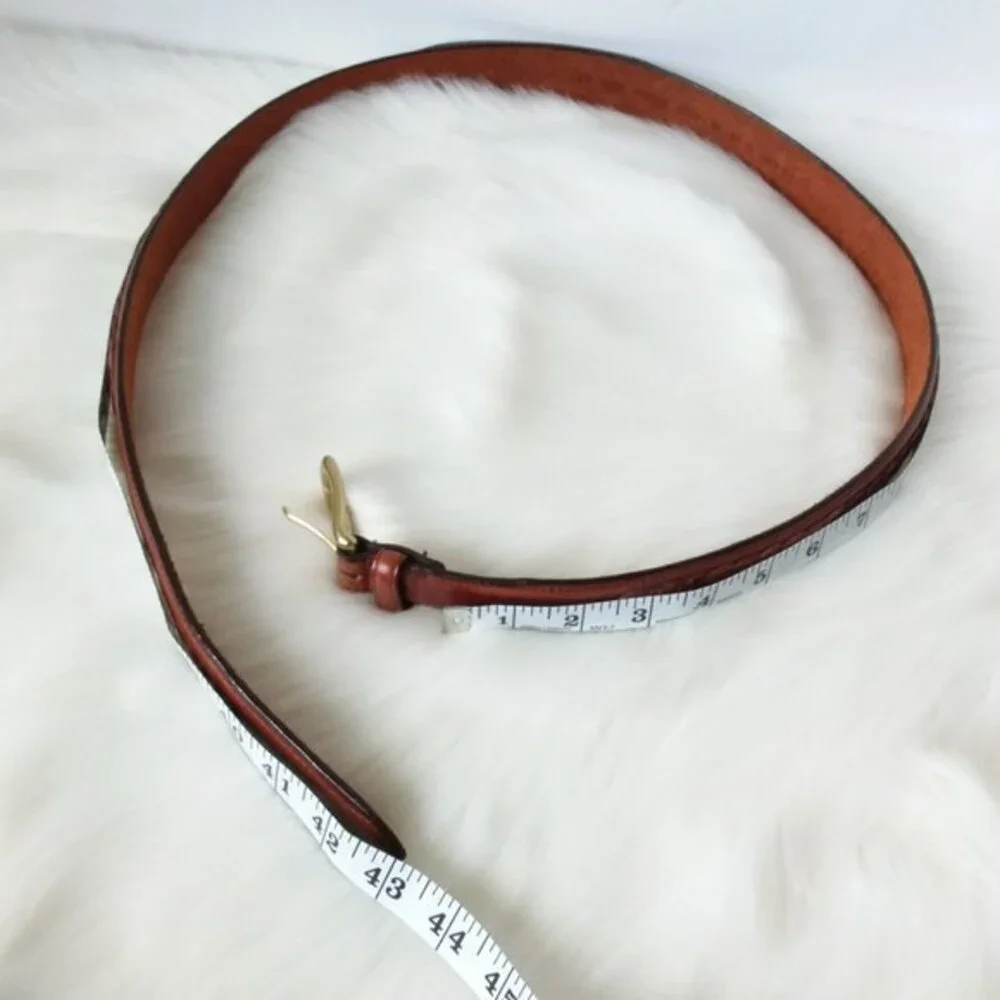 Brown Oil Tanned Cowhide Leather Belt